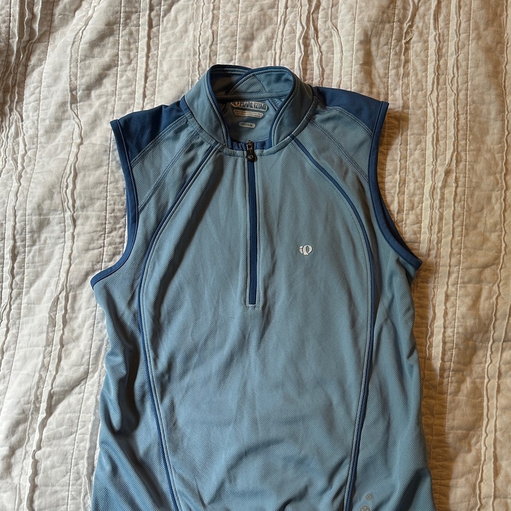 Pearl Izumi Light Blue Sleeveless Cycling Top